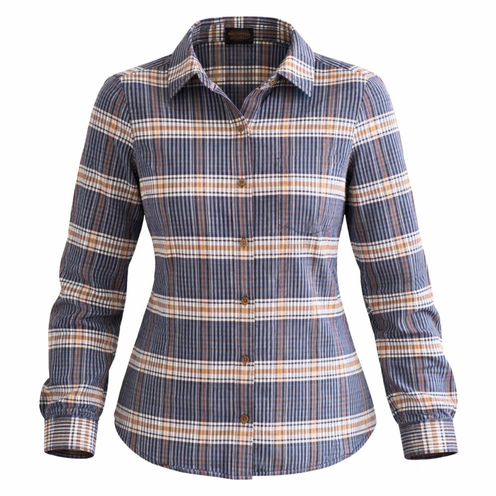 Pendleton plaid woman sz. S western brown black button down shirt long sleeve